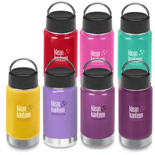 【Klean Kanteen】寬口不鏽鋼保溫瓶(355ml 附可翻動環狀蓋)