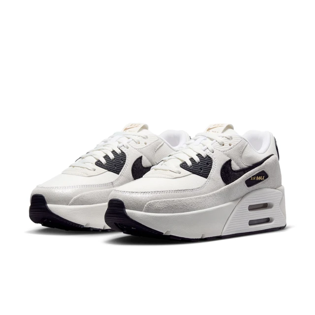 NIKE 耐吉 休閒鞋 女鞋 運動鞋 氣墊 厚底 AIR MAX 90 LV8 黑白 HQ3497-100