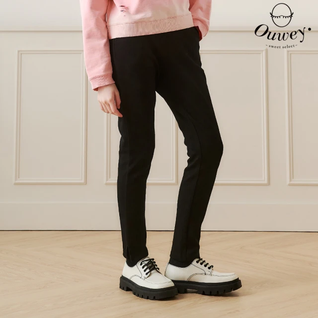 OUWEY 歐薇 甜心格紋花呢吊帶洋裝(黑；S-L；3244