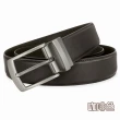 【CH-BELT 銓丞皮帶】男加長皮帶 加大腰XXL 針扣夾座 男休閒皮帶(黑/咖XXL)