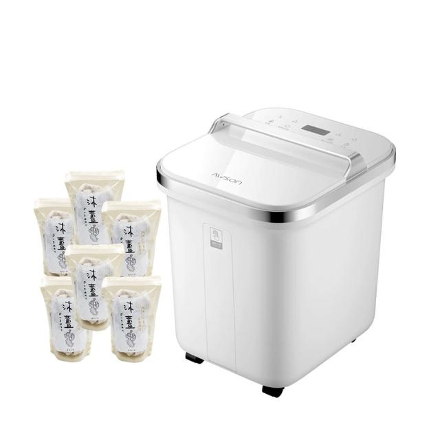 【日本AWSON】全自動電動滾輪高桶泡腳機/足浴機/AFM-810噴淋式SPA/泡腳包組合(6包共42入)