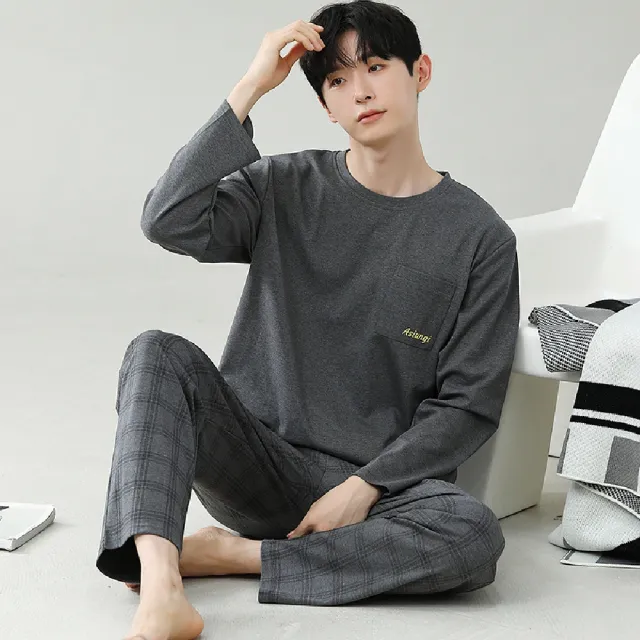 【藍尼居家】★運動風家居服睡衣(男睡衣/家居服/兩件式)