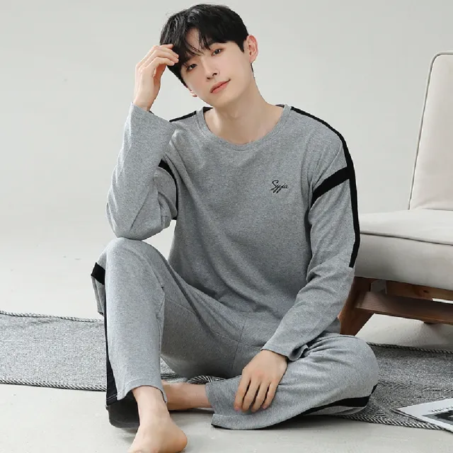 【藍尼居家】★運動風家居服睡衣(男睡衣/家居服/兩件式)