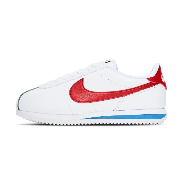 NIKE 耐吉 Cortez 女鞋 白紅藍色 運動 休閒 經典 復古 皮革 小白鞋 阿甘鞋 休閒鞋 DN1791-108