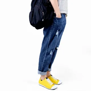 【PUHU 彪琥】玩色休閒鞋-女款黃(100%MIT 日常穿搭)