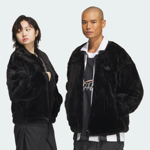 adidas 愛迪達 外套 男款 女款 運動外套 毛毛外套 三葉草 N FUR JKT U 黑 JD3776