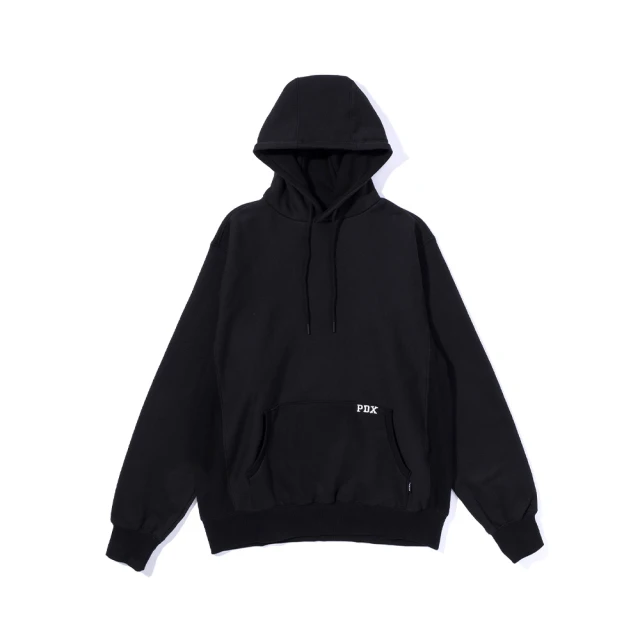 POLER STUFF 日本限定 PDX HEAVY WEIGHT HOOD 厚磅寬版帽T(黑)