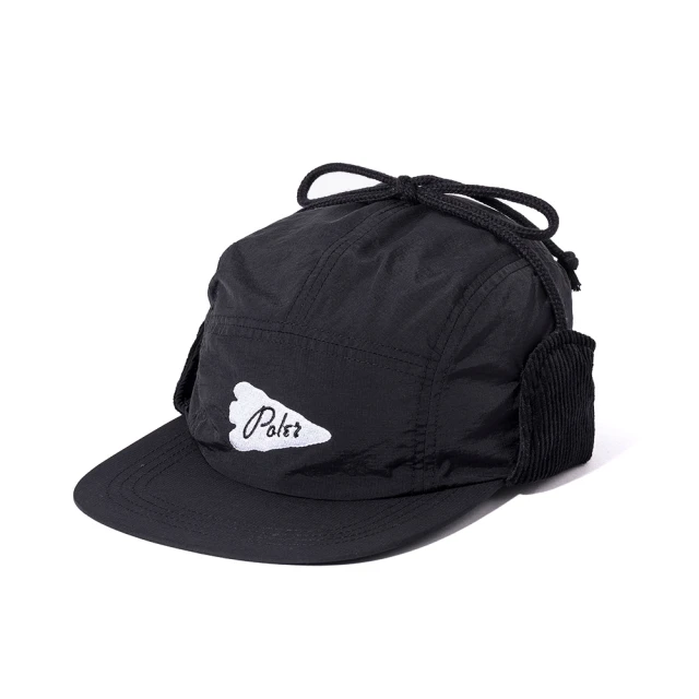 POLER STUFF 日本限定 NYLON FLAP CAP 尼龍翻蓋遮耳帽(黑)