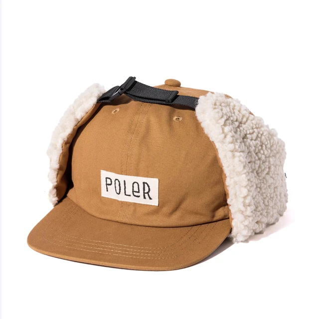 POLER STUFF 日本限定 COTTON BOA FLAP CAP 刷毛蓋耳飛行棉帽(米棕色)