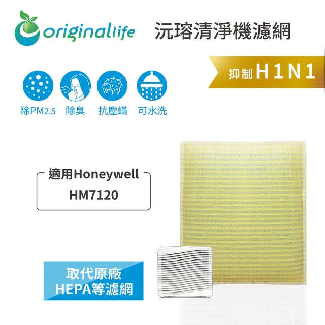 OriginalLife 長效可水洗★ 超淨化車用空氣清淨機濾網(適用Honeywell：HM7120)