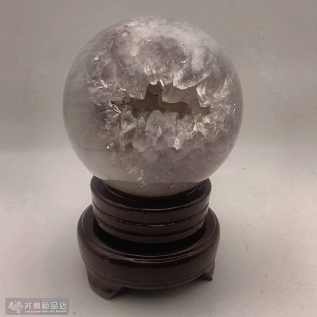 兆豐藝品 烏拉圭開口笑水晶球(1209g)