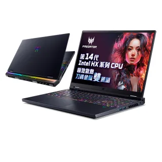 【Acer 宏碁】18吋14代i9 RTX電競筆電(Predator/PH18-72-9913/i9-14900HX/32G/1TB SSD/RTX4080/W11)