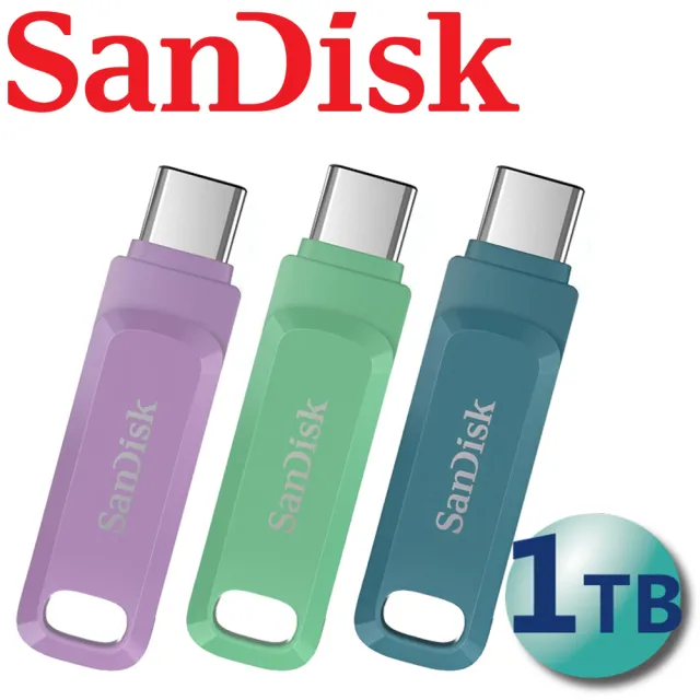 【SanDisk 晟碟】1TB 400MB/s Ultra Go USB Type-C USB3.2 隨身碟(平輸)