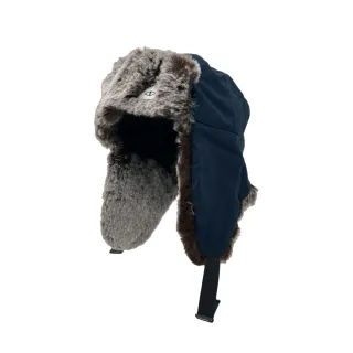 【POLER STUFF】日本限定 MILITARY FUR VISOR CAP 軍裝毛絨蓋耳飛行帽(藍)