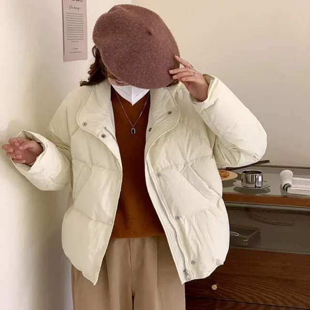 【D.studio】韓版寬鬆保暖外套(女裝 衣服 上衣 保暖外套 保暖上衣 冬天外套 J308)