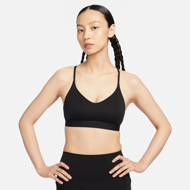 NIKE 耐吉 運動內衣 輕度支撐 女款 AS W NK DF INDY LGT SPT BRA 黑色(FD1063010)