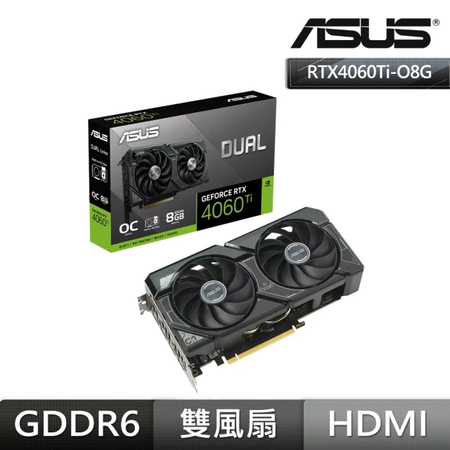 ASUS 華碩 DUAL-RTX4060TI-O8G-SSD 顯示卡+PNY CS2340 1TB M.2 PCle Gen4 SSD