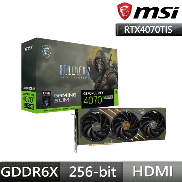 MSI 微星 RTX 4070 Ti SUPER 16G GAMING SLIM 浩劫殺陣2 顯示卡+海盜船 RM850x SHIFT 金牌(V+P組合包)