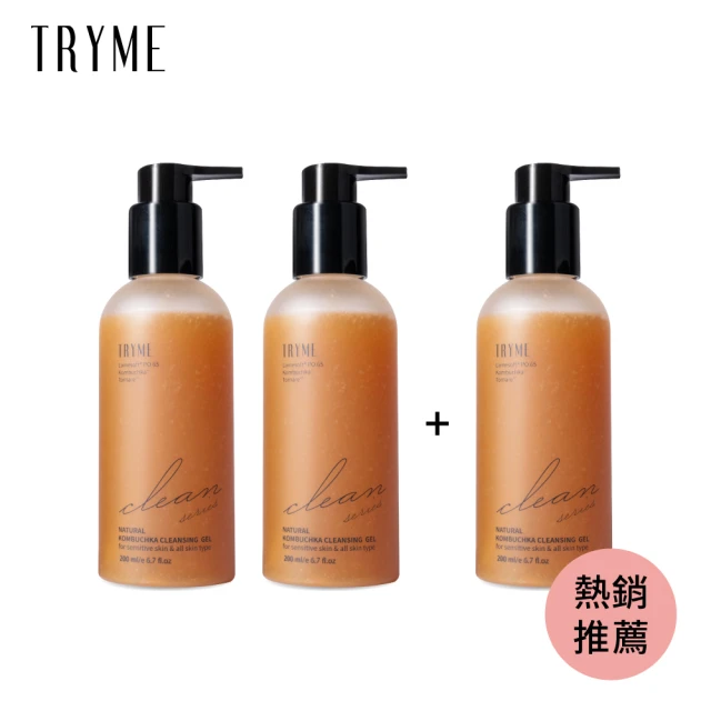 TRYME 詩朵 有酵淨化洗顏露x2瓶(200ml/瓶、贈有酵淨化洗顏露200ml)