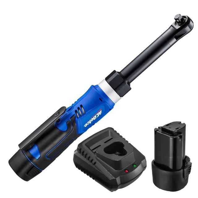 【ACDelco】RW1218電動棘輪扳手3分3/8 內含1電池(90度棘輪扳手 電動扳手  舞台搭建扳手 電動工具 RC配管)