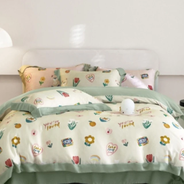 寢室安居 日式柔絲絨床包枕套組-多款任選(尺寸均一價)品牌優