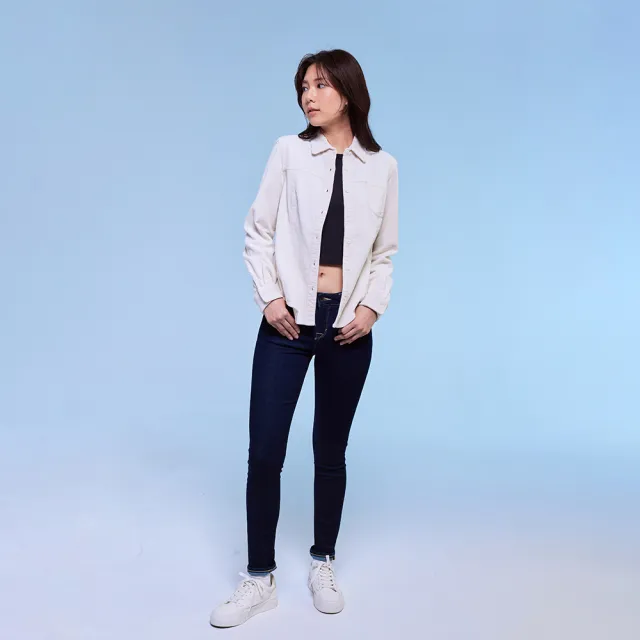 【Lee】出清品-女裝 牛仔褲 / 418 中腰合身窄管 清水洗 / 101+ 系列(LL990009898)