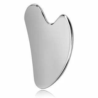 【AHOYE】心形不鏽鋼刮痧板(按摩板 臉部按摩 穴位 筋膜放鬆 撥筋)