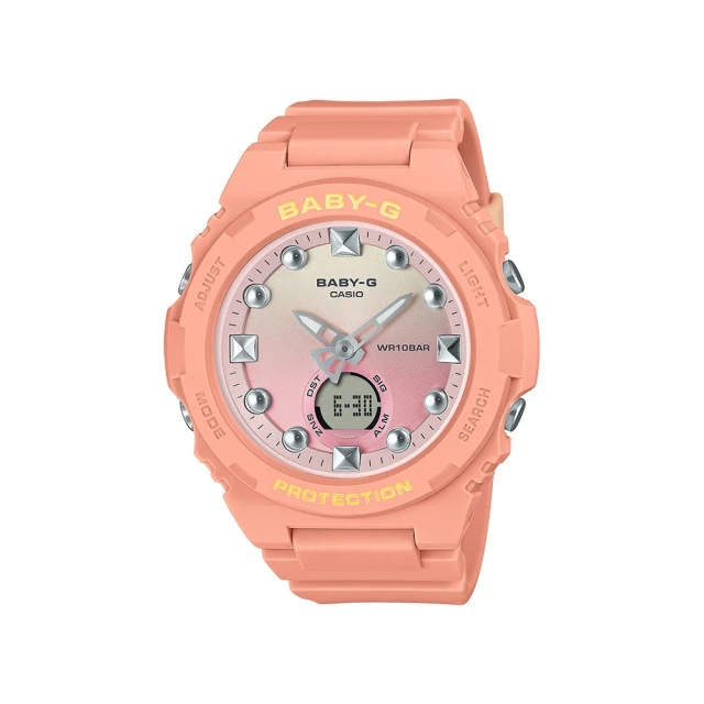 CASIO 卡西歐 BABY-G 多層次風格/42mm/漸變暖橘(BGA-320-4A1)