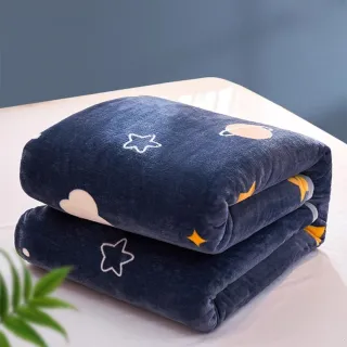 【寢安家居】加厚法蘭絨金貂絨暖被毯 單人(毛毯/被子/毯子/棉被/冬被/涼被/四季被/冷氣被 多款任選)