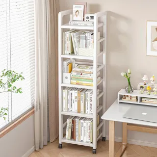 【MINE 家居】日系5層書架收納架雙色選購40*40*146cm(書架/收納架)