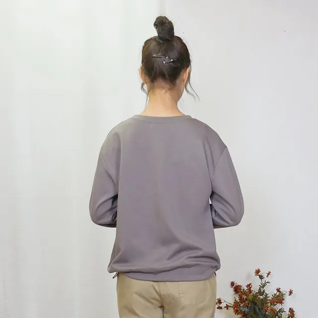【Hana Mokuba】花木馬日系女裝大口袋彈力繩收口休閒大學T(T恤)