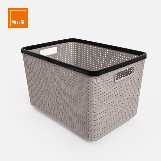 特力屋 伸縮萬用收納籃 米白 30.5x24.5x12cm 特力屋 伸縮萬用收納籃 米白 30.5x24.5x12cm