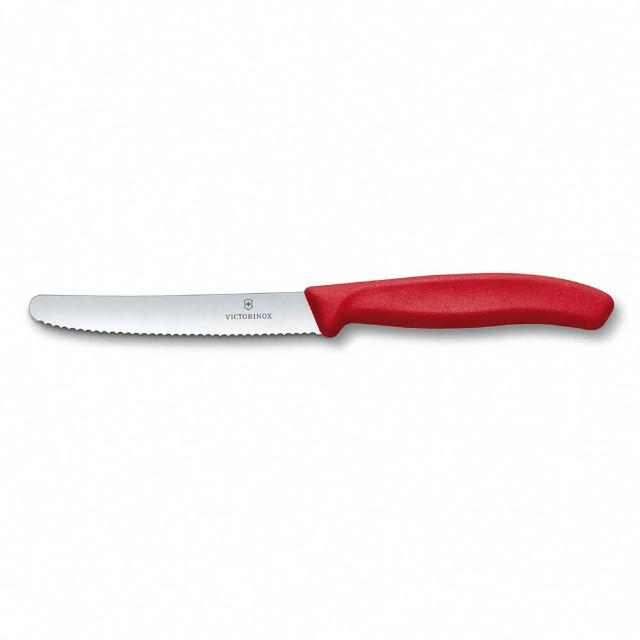 【VICTORINOX 瑞士維氏】蔬果廚刀及餐刀 6.7831(番茄刀 水果刀 蔬菜刀 蔬果刀 圓頭水果刀)