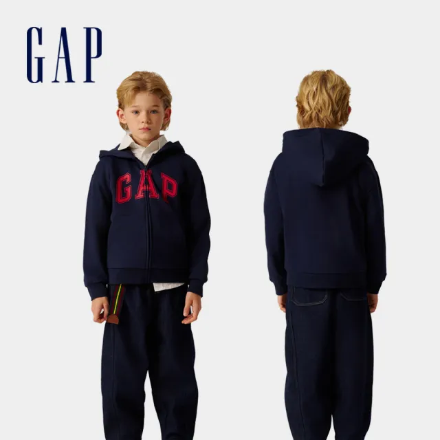 【GAP】兒童裝 Logo印花/刷毛連帽外套-多款可選(646082&657348)