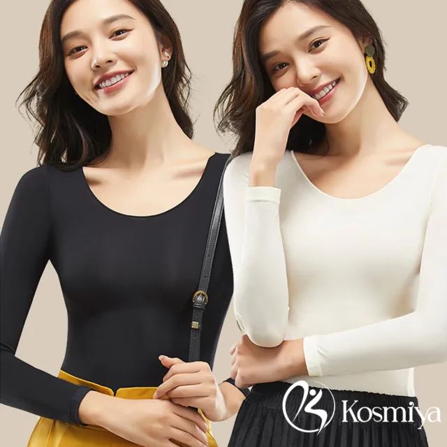 【Kosmiya】1件組 超薄隱形熱能保暖上衣/保暖衣/發熱衣/打底衣/內搭/衛生衣/保暖睡衣(4色可選/L-XL)