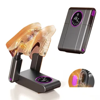 【ANTIAN】可折疊伸縮智能定時速熱烘鞋器 家用紫光除臭殺菌鞋子烘乾器 乾鞋神器 110V