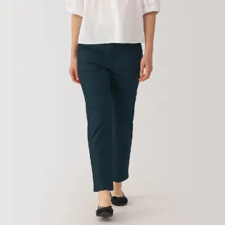 【MUJI 無印良品】女彈性綾織合身錐形褲(共4色)