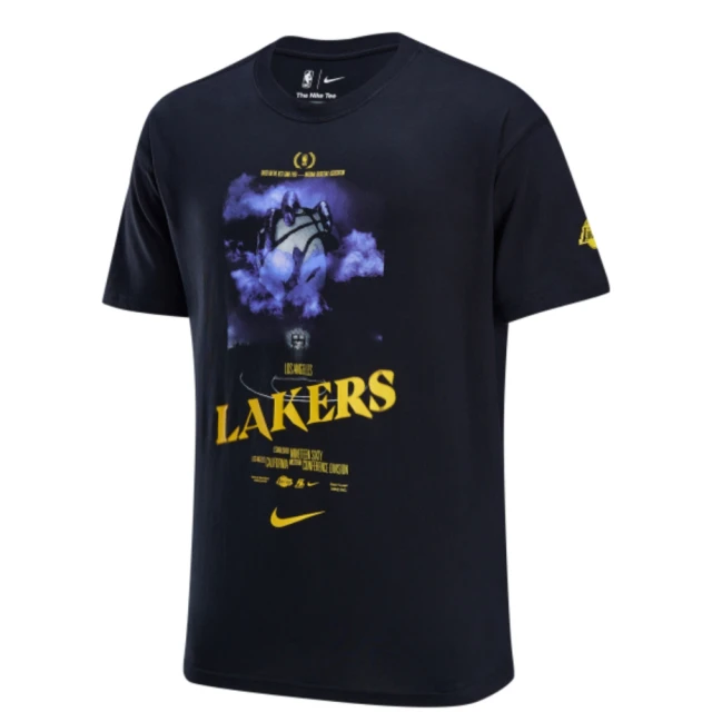 NIKE 耐吉 短袖上衣 男 NBA 湖人隊 AS LAL M NK CTS OGC HAL SS TEE 黑紫黃 HJ2686-010