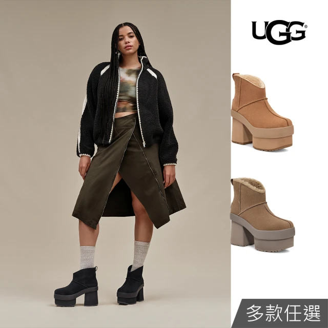 UGG 女鞋/靴子/真皮雪靴/高跟厚底靴/New Heights Platform Mini(多款任選)