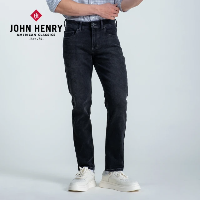 JOHN HENRY 修身直筒牛仔褲