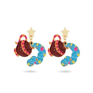 【Les Nereides】翻玩十二宮-水瓶座耳環