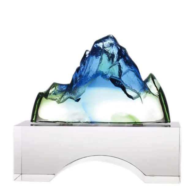 琉園 tittot 水晶琉璃 チャイニーズクリスタル ペーパーウエイト 置物