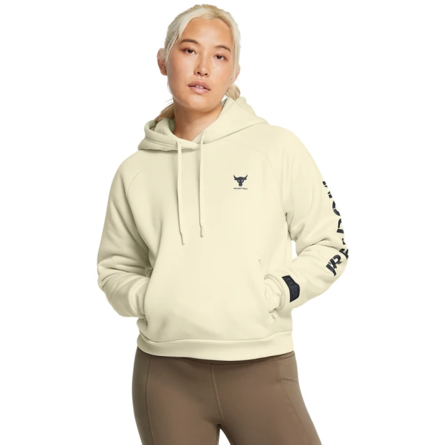 UNDER ARMOUR UA 女 Pjt Rock 長袖帽T_1389272-273(米黃色)