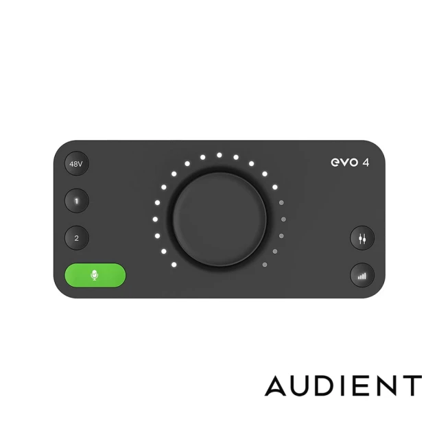 Audient Audient Evo 4 2in/2out 錄音介面 Podcast 直播 錄音介面 含錄音軟體(總代理公司貨保固三年)