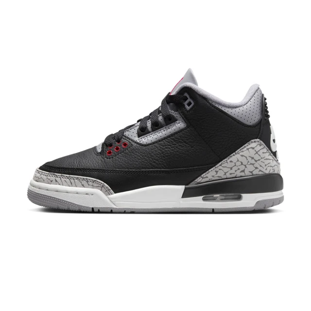 NIKE 耐吉 Air Jordan 3 OG Black Cement 女鞋 大童 黑水泥色 實戰 籃球鞋 DM0967-010