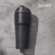 【WOKY 沃廚】買1送1_手提輕芯鈦瓷保冰保溫杯750ml-附矽膠粗吸管(隨行杯/吸管杯/保溫瓶)