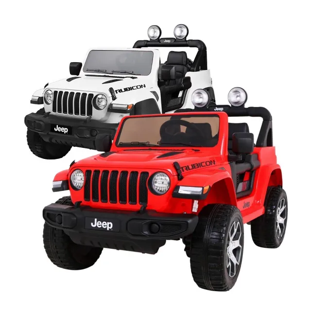 聰明媽咪兒童超跑 JEEP四驅兒童吉普電動車(DK-JWR555 12V 發泡胎皮椅)