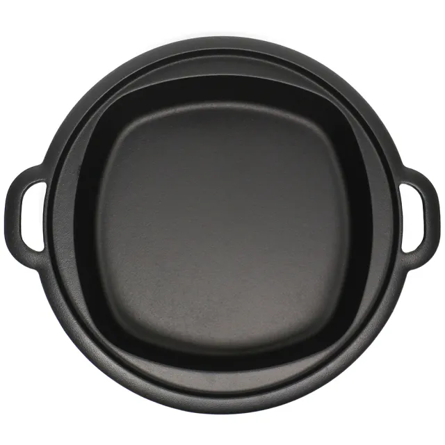 福介商店 南部鐵器 日本鑄鐵鍋 IWACHU 岩鑄 壽喜燒兼用餃子鍋 24cm IH 平底 雙耳 煎餃 壽喜燒