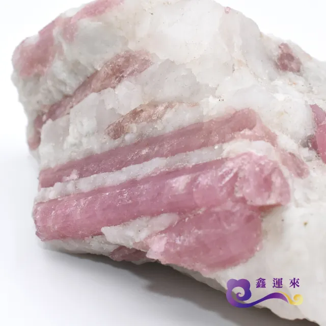 【鑫運來】◎紅碧璽共生原礦(形狀重量隨機出貨)