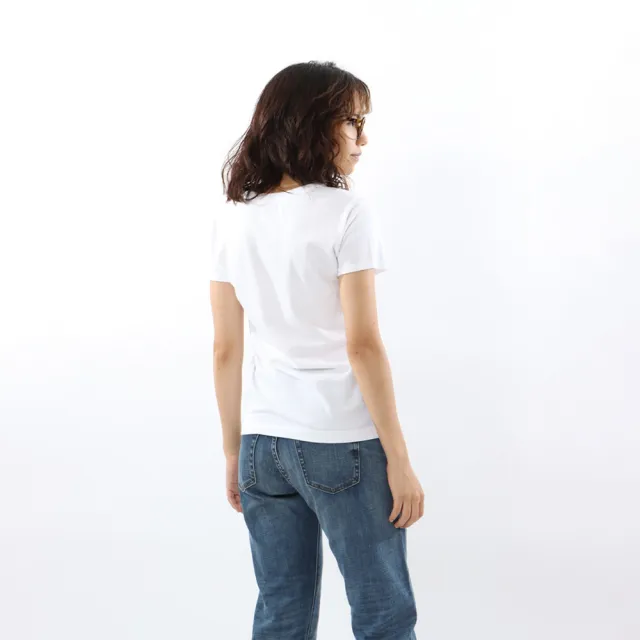 【Hanes】官方直營 女款-JAPAN FIT系列 純棉素面短袖圓領T恤2入組-白色(HW5310-010)-出清品